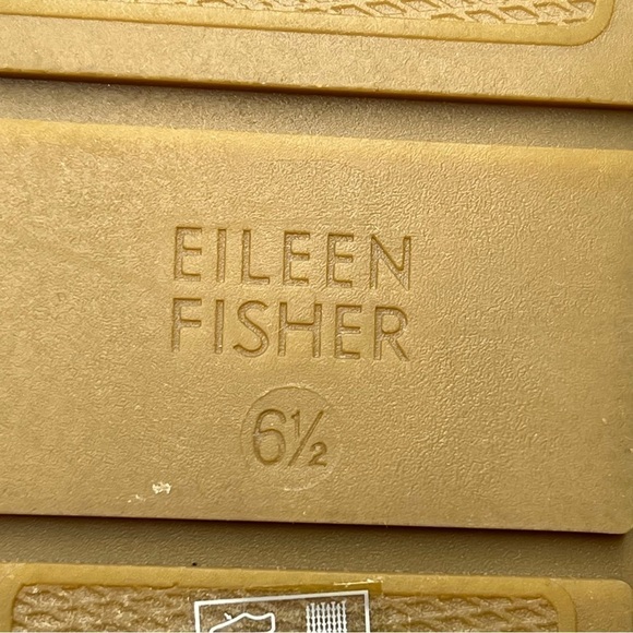 NWOT EILEEN FISHER Tali Platform Wedge Slip On Black Sandals Women's Siz… - Picture 15 of 16